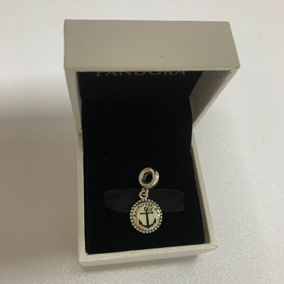 Pandora Anchorage AK Travel Destination Dangle Charm S925 Sterling Silver - Picture 3 of 4